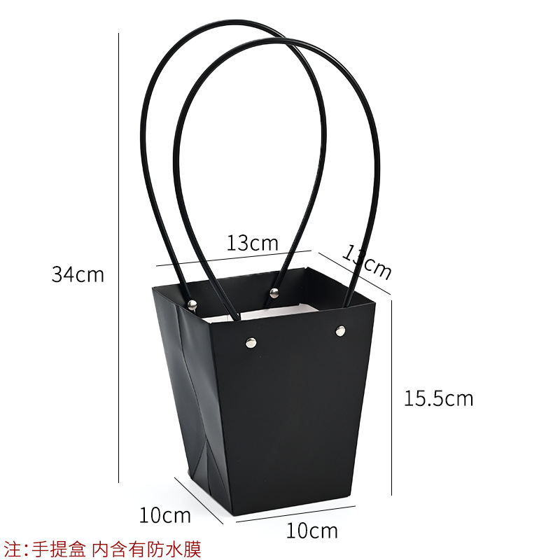 Bolso especial transfronterizo para flores, descuento al por mayor, bolsa trapezoidal de papel kraft impermeable, bolsa de embalaje de regalo, bolsa de ramo