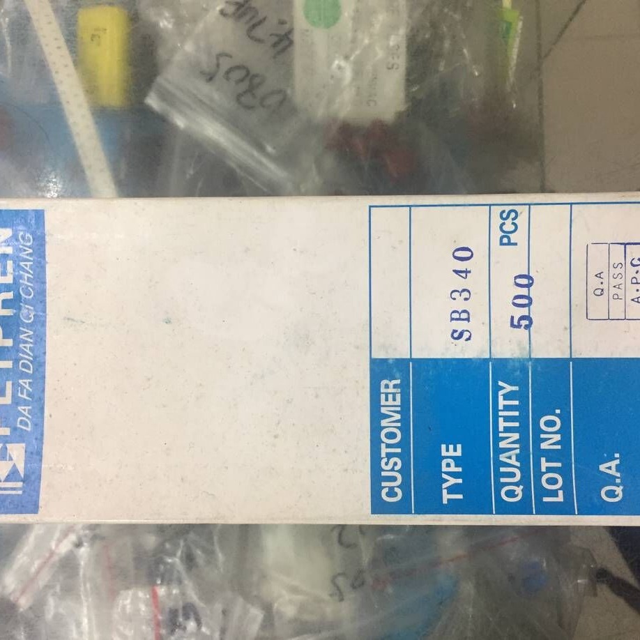 肖特基二极管SB340定型脚强茂二极管全系列铜脚现货优惠 欢迎咨询