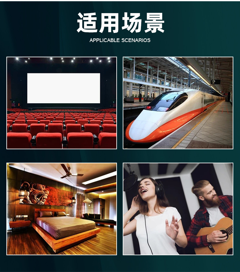 Manufacturer Wholesale Pvc Soundproofing Cotton Damping Pads Rubber Shock-Absorbing Pads Adhesive-Backed Anti-Vibration Mechanical Sound-Absorbing Panels Special Materials