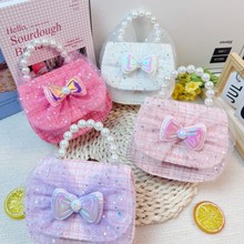 儿童包包可爱女童斜挎包蝴蝶珍珠手提包小女孩卡通公主兔子百搭时