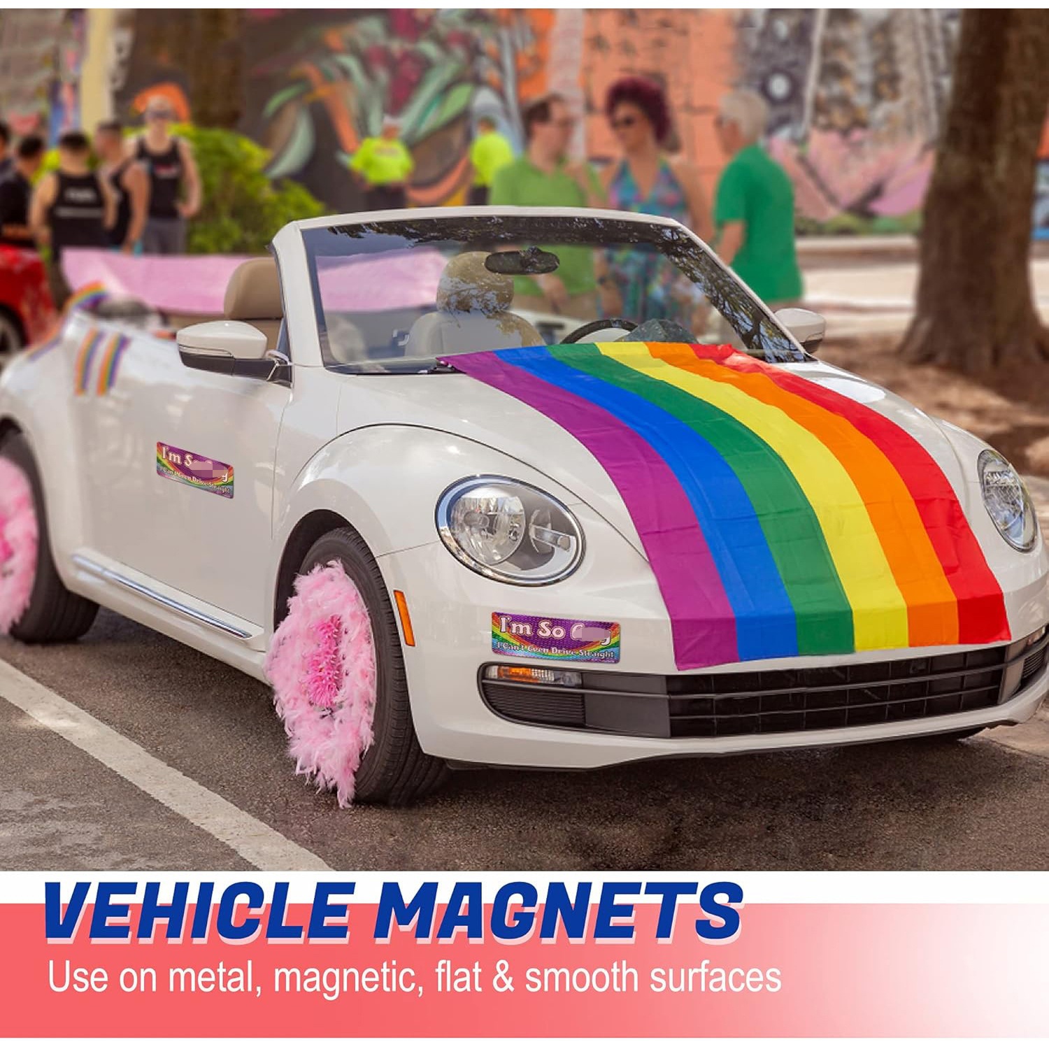 Amazon I 'm So Rainbow Vehicle Identification Stickers Vehicle Bumper Reflective Truck image 2