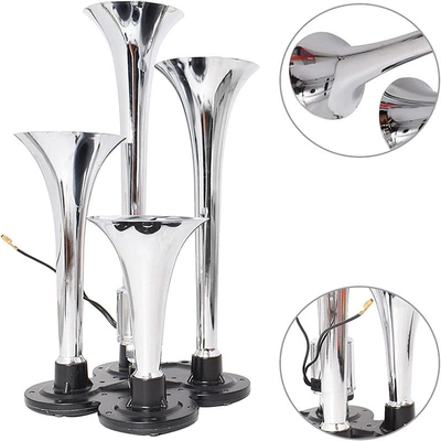Car horn/tweeter Horn 12V Double-Tube Air Horn - xc-lb21-silver