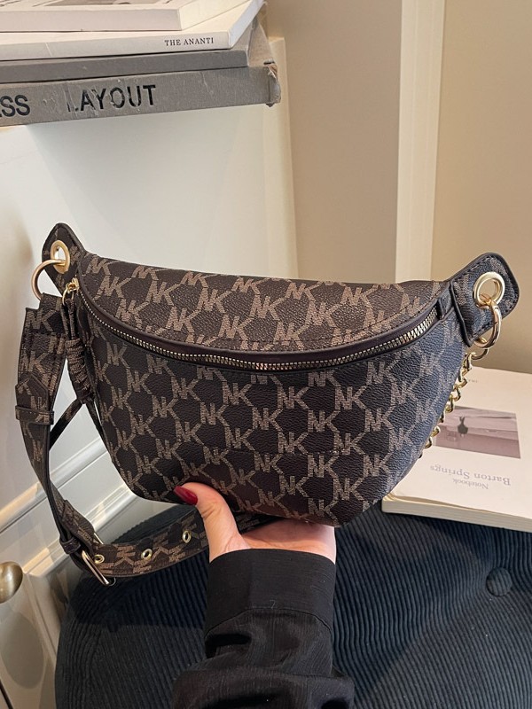 2026 nuevo bolso de pecho retro impresión temperamento crescente bolso bolso de bolso de hombro de gran capacidad bolso de mujer bolso de mujer image 1