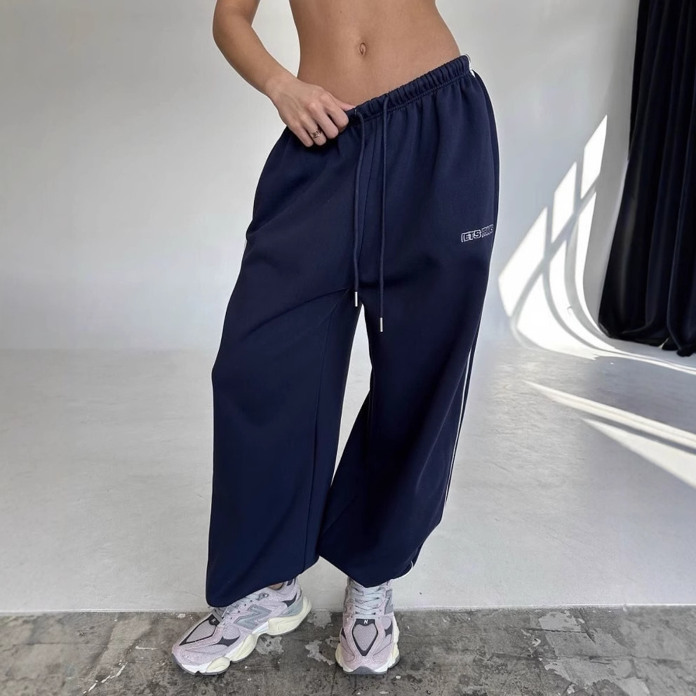 2025 primavera y verano Amazon Mujeres transfronterizas europeas y americanas Pantalones casuales sueltos callejeros americanos Pantalones deportivos de moda Mujeres image 8