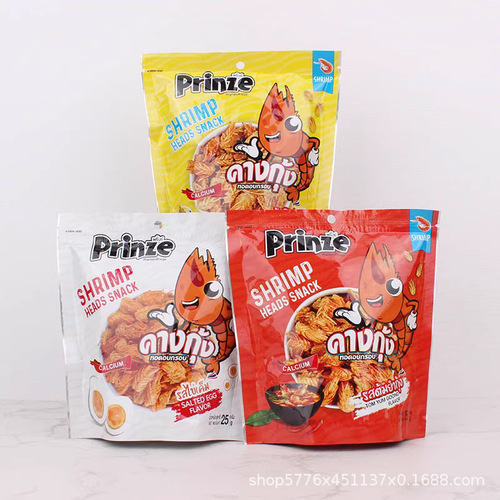 General Trade - Thailand Original Import Prinze Shrimp Head Crackers High Calcium Shrimp Sticks Aquatic Products Snack
