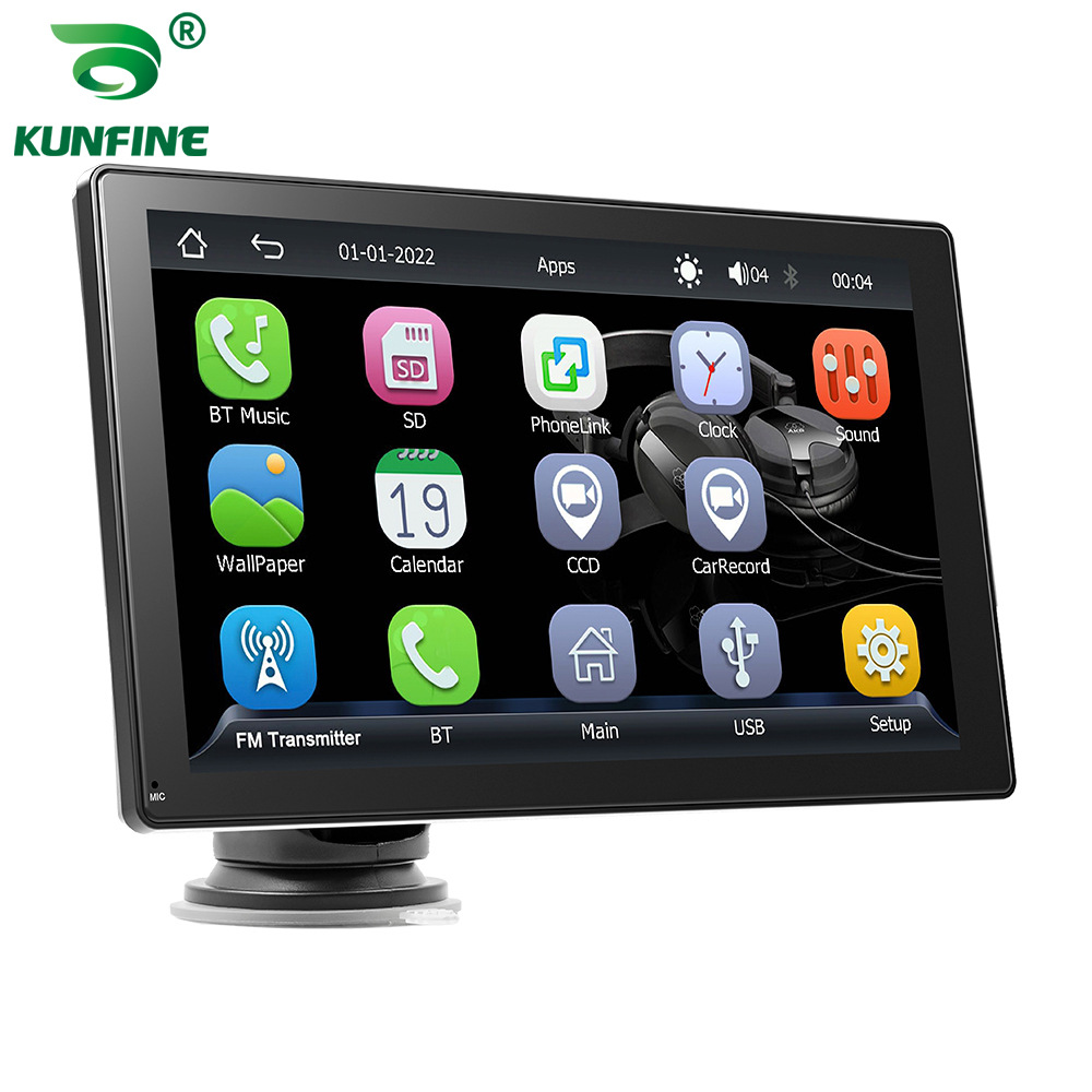 (2개) 무선 블루투스 CARPLAY 내비게이션 휴대 전화 인터넷 화면 자동차 반전 후면보기 비디오 디스플레이