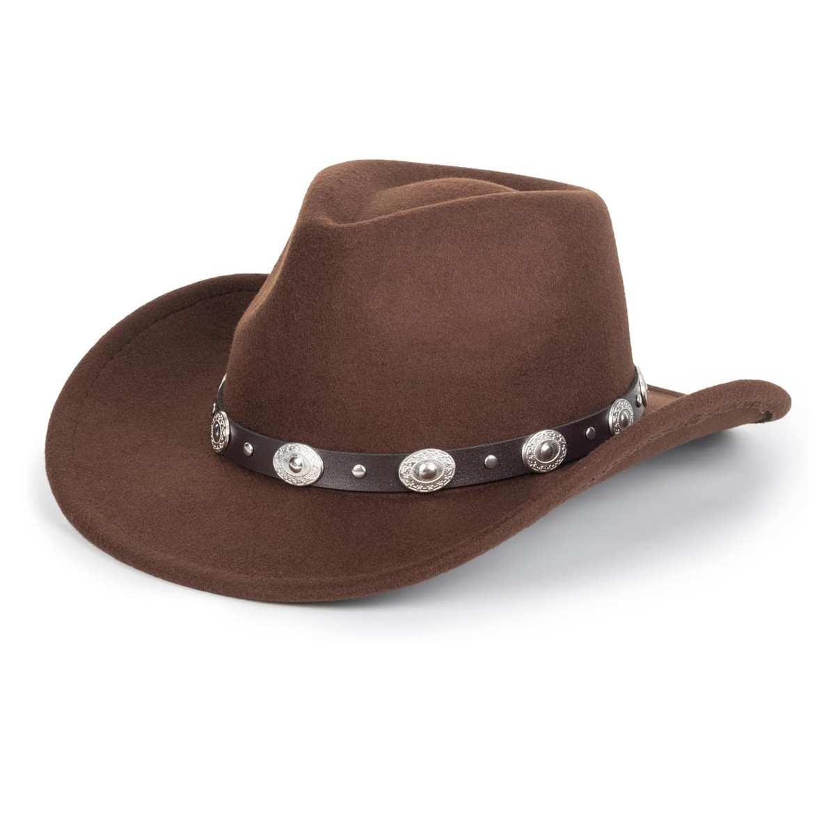 Venta al por mayor transfronteriza Amazon nueva fiesta novia sombrero de vaquero música fiesta sombrero de jazz fieltro sombrero de vaquero occidental