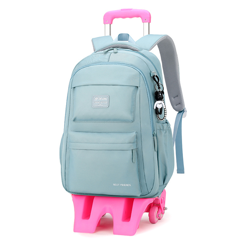 Natural Fish nuevo carro mochila primaria niñas de la Escuela de gran capacidad de descompresión protección de la columna vertebral de gran capacidad mochila entrega