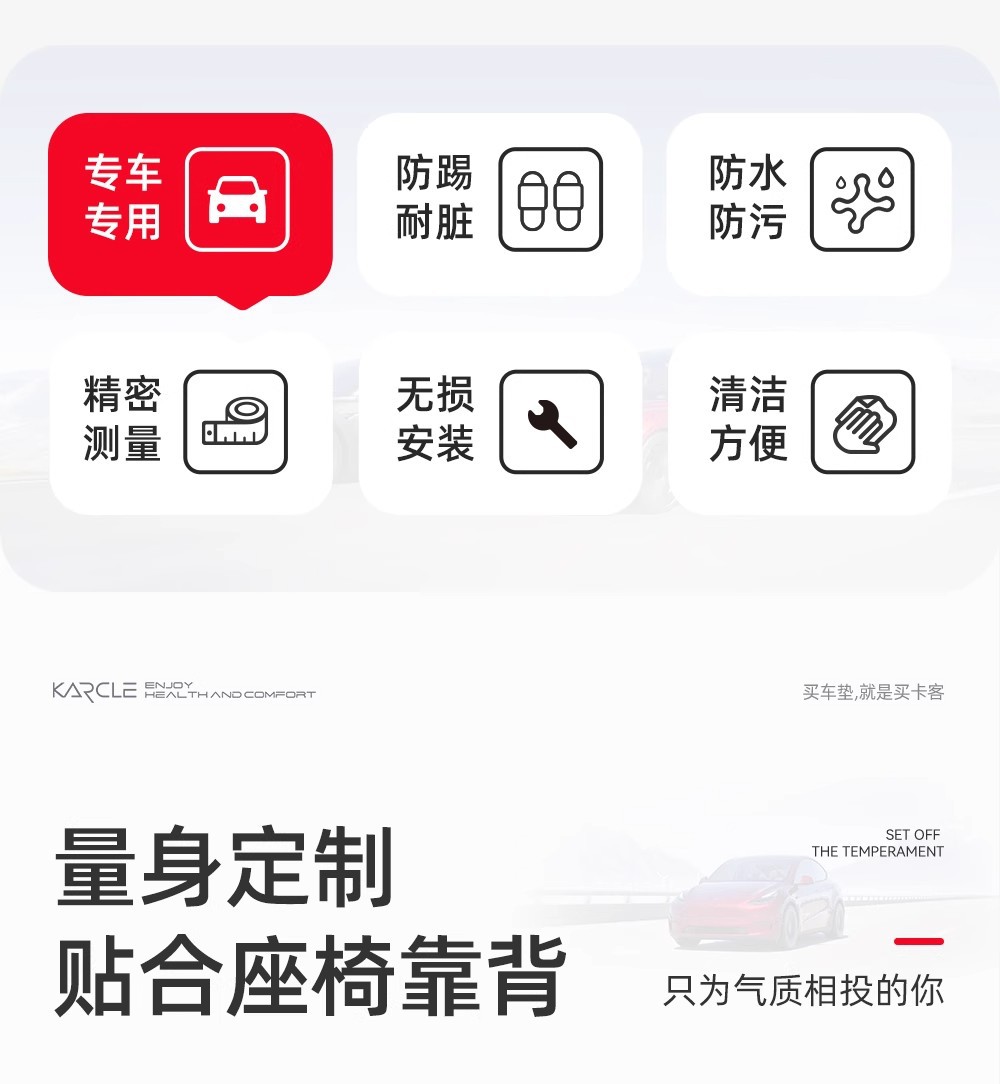 Suitable for Tesla Model3/Y Anti-Kick Pad Tesla Seat Back Anti-Kick Pad Backrest All-Inclusive Protective Pad