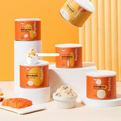 Dog snacks pet meat floss mixed with food chicken powder egg yolk dog food companion freeze-dried chicken floss food supplement canned 100g