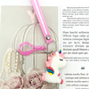 Cartoon keychain from soft rubber, pendant, doll, unicorn, Birthday gift, wholesale