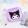 Cute Kuromi jade cinnamon girl heart sanitary cotton aunt cotton scarf bag, convenient debris makeup bag storage party bag