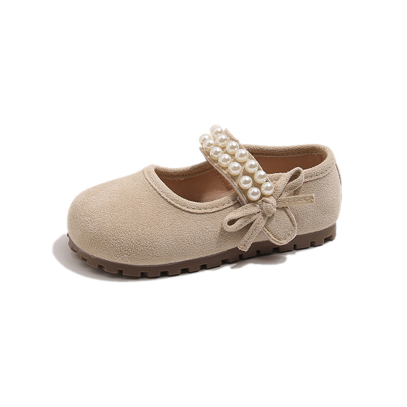 Zapatos de cuero de perlas de niñas 2025 primavera y otoño nuevos bebés femeninos con suela suave zapatos princesa marizhen zapatos de moda para niños image 7