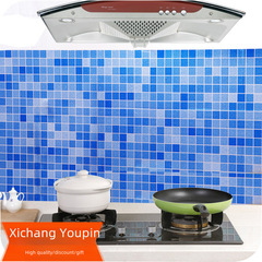 LoveXin Kitchen Countertop Mosaic Aluminum Foil Waterproof High-Temperature Oil-Proof Self-Adhesive Tile Sticker Glass Sticker Wall Sticker