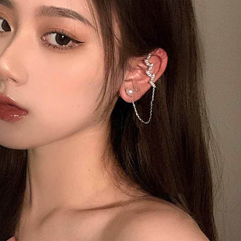 Earrings, universal ear clips, high-quality style, light luxury style, internet celebrity
