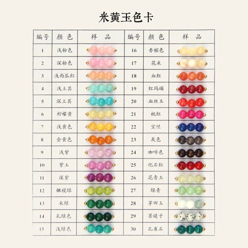 Natural color white stone beads loose beads handmade diy materials cultural toys crystal bracelet bracelet jewelry accessories