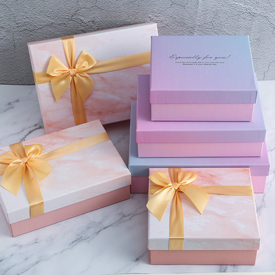 goods in stock Gift box Pink Souvenir  Heaven and earth covered Carton originality Gift box Lipstick Cosmetics Valentine's Day Packaging box