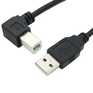 90 degree right angle elbow USB2.0 revolution B- type Square mobile hard disk cable USB to square printer data cable