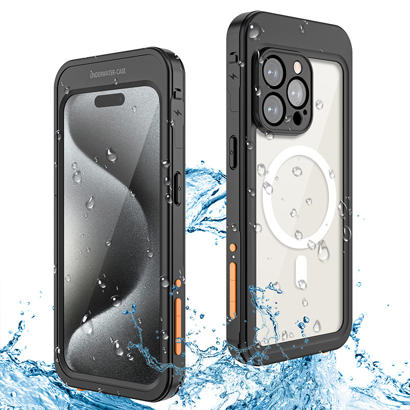 Pf Photo Waterproof Mobile Phone Case Suitable for Iphone15Promax Mobile Phone Case Outdoor Anti-Fall Underwater Photo