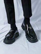 P 39066 Glossy Autumn Loafer Shoes �����ָ�Ь �羳ŷ��