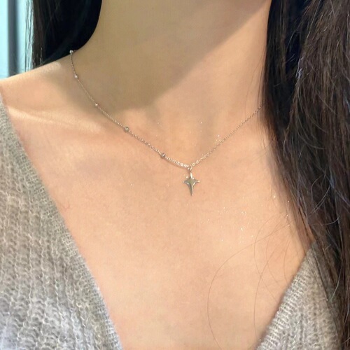 Starlight Necklace for Women, Instagram Trendy, Unique Design, Simple and Minimalist, Personalized, Versatile, Lockchain, Titanium Steel Pendant, Choker