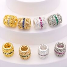 18k����ɫ΢��ʯ�U�մ�יE�A�θ������diy����朴������