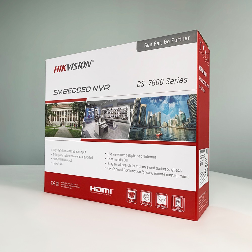 海康原装英文版DS-7616NXI-I2-16P-S录像机