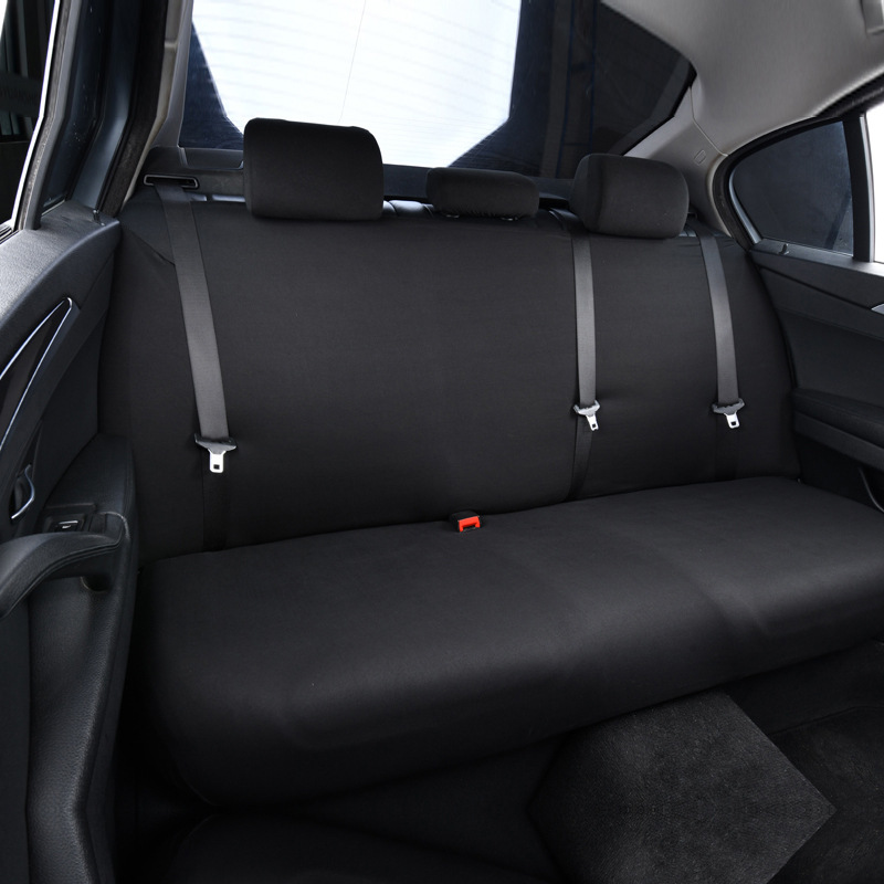 Elastic universal car seat cover, rear split-type waterproof seat cushion cover, backrest cover, headrest cover, simple elastic design