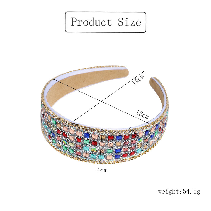 Baroque Style U Shape Rhinestone Diamond Hair Band 1 Piece display picture 1