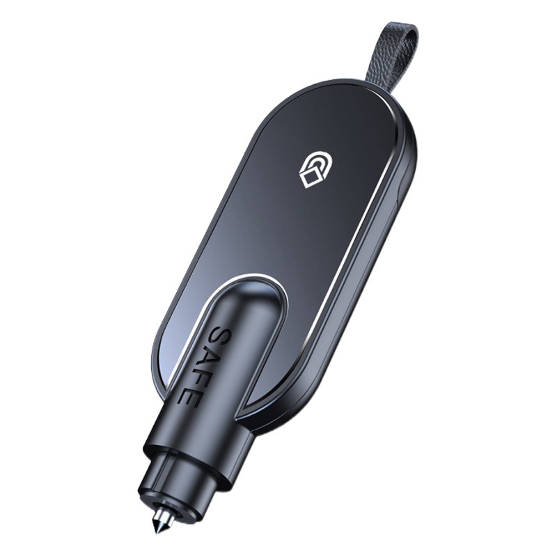 Anmu's New Safety Hammer Car-Mounted Aluminum Alloy Multi-Functional Window Breaker Two-In-One Emergency Safety Hammer That Breaks Windows in One Second