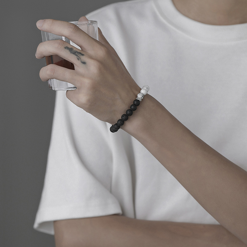 Title 7, Nova Minimalistička Muška Narukvica Od Vulkansk...