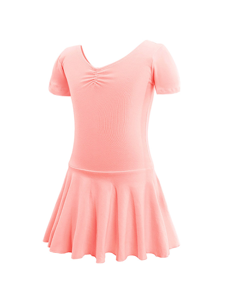 Ropa de baile para niños, ropa de baile latino, ropa de actuación de manga corta de verano para niños, ropa de práctica, ropa de actuación, ropa de gimnasia para niñas