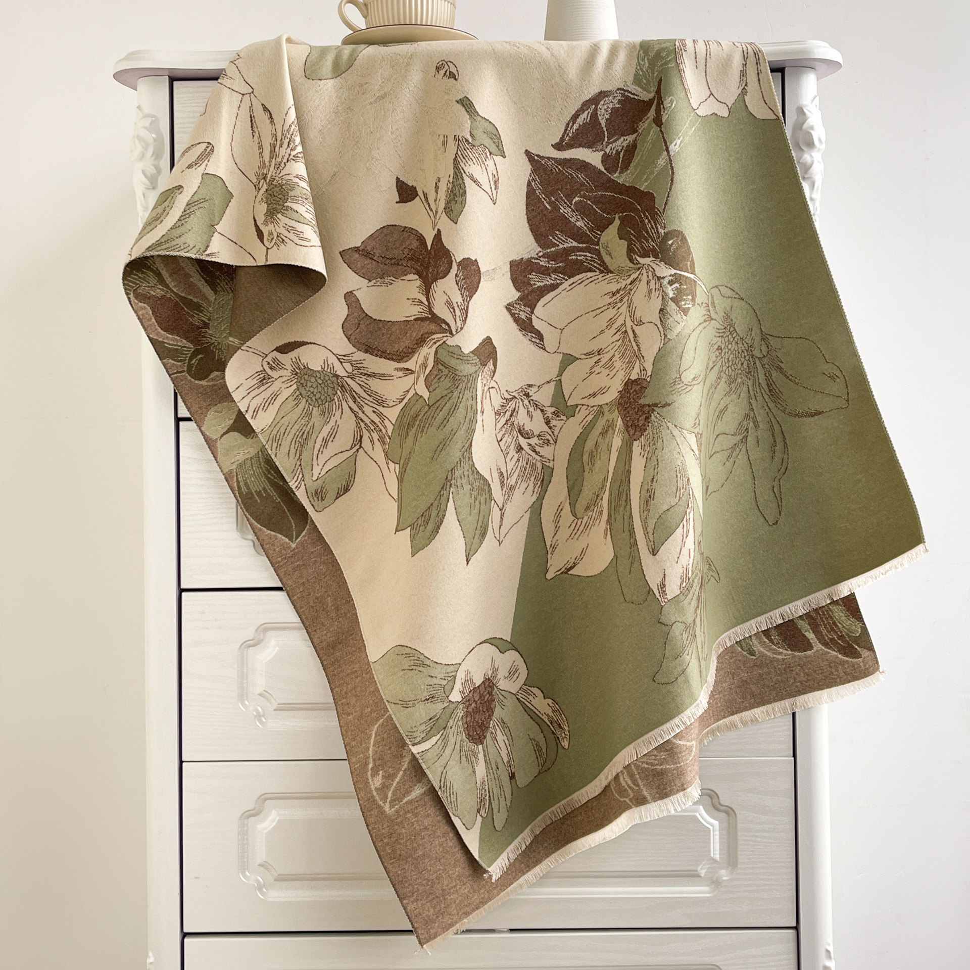 Nuevo jacquard de alta calidad bufandas de cachemira de invierno mujeres dobles lados calentamiento buñuelo de cuello universal chapa grueso estilo coreano
