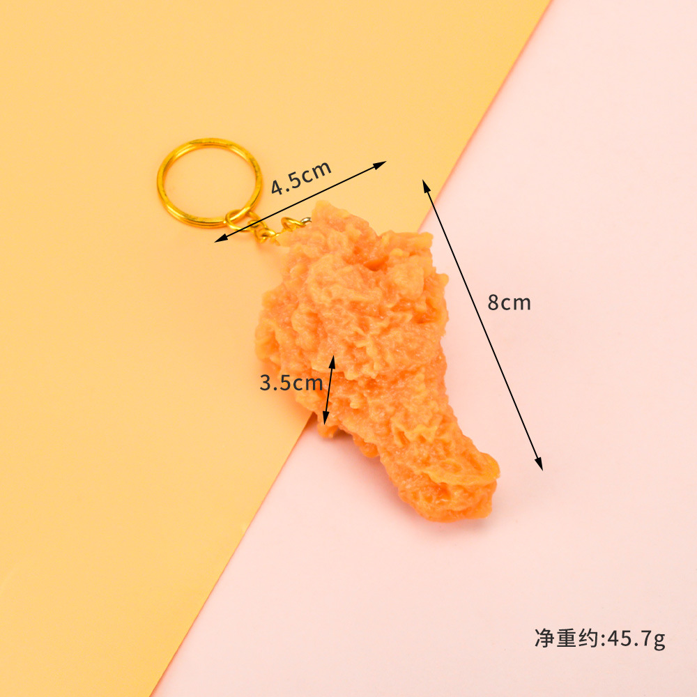 New fried chicken leg keychain