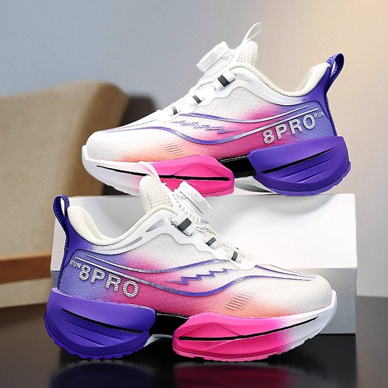 Zapatos para niños, niñas 2025 nuevos zapatos deportivos para niños de primavera Red Rabbit 8por, zapatos de baloncesto para correr de malla para niños grandes, niñas