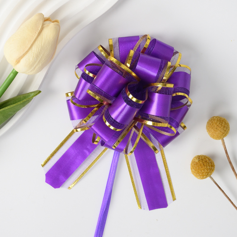 Comercio exterior transfronterizo 30 tamaño medio tinta de hilo de nieve pegada bordes de oro flores de flores de regalo decoración de flores de embalaje de flores de cinta de color dibujo de flores