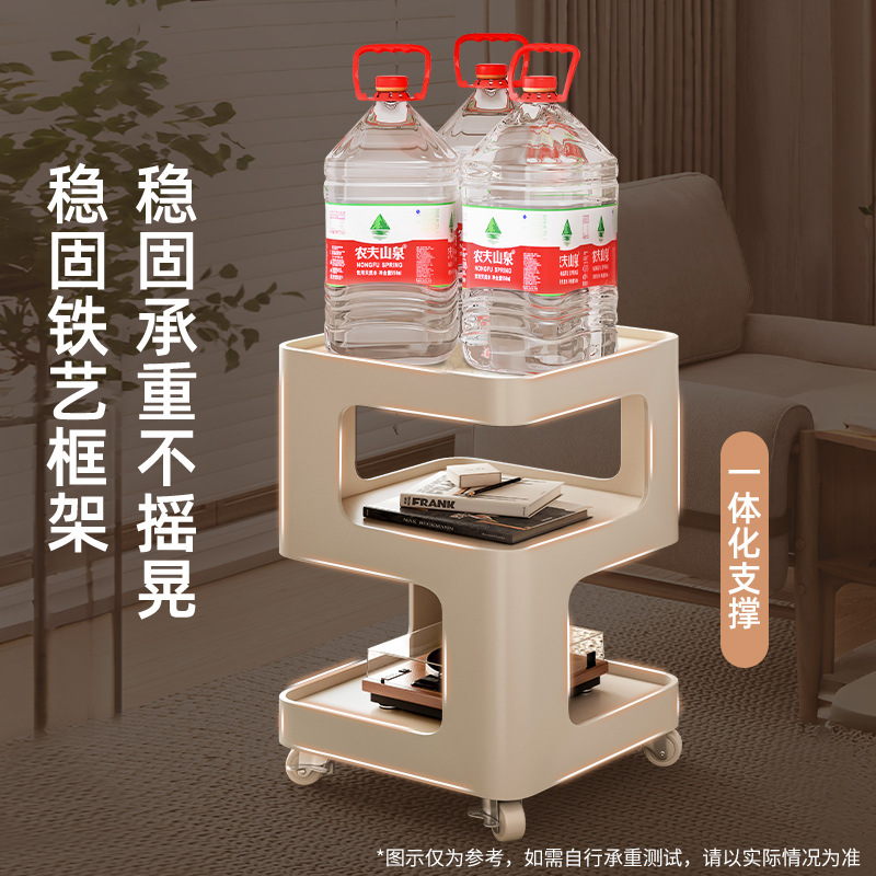 Mesa lateral de estilo crema, mesa de centro pequeña creativa, armario lateral de sofá, mesa de esquina de dormitorio, mesita de noche de hierro moderna y sencilla