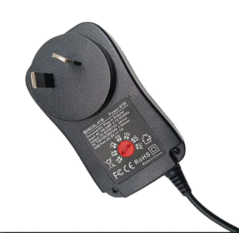 Australian 41W power adapter 100-240V AC to DC charger suitable for 5v1a power adapter 6 heads