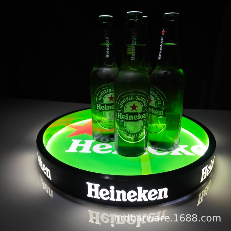 Luminous Wine Tray Ktv Beer Disc Party Party Led Tray High-Value Bar Supplies Cross-Border Hot Sale
