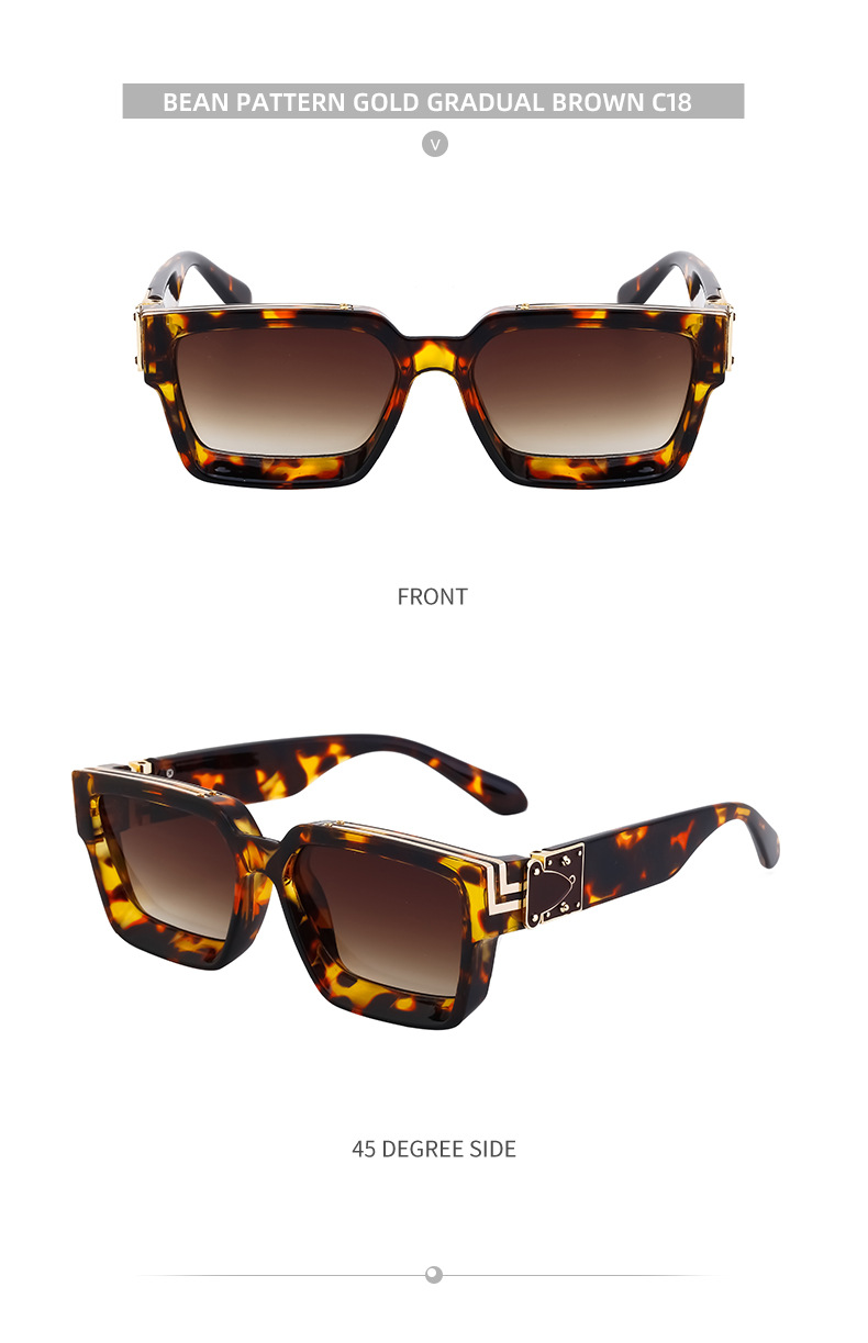 58g Weight Full Frame Glasses Structure Sunglasses Classification PC, UV400 Protection Lens Material Square Glasses Style Outdoor, Travel, Fishing Occasion Solid Color Pattern All Seasons Season Women's Gender Retro Style Retro Solid Color PC UV400 Protection Square Full Frame Women's Sunglasses 26