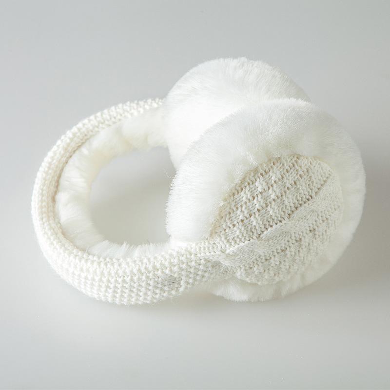 thumbnail image 4 of Orejeras cálidas nuevas orejeras de estudiante lindas de punto de lana de invierno de estilo coreano para hombres y mujeres en otoño orejeras de ciclismo calentadores de orejas, 4 of 5