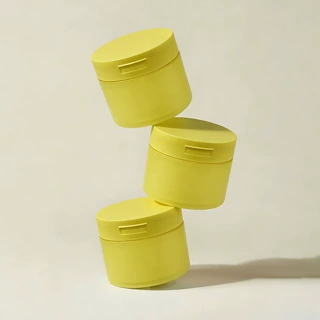 圆形大容量棉片盒pp带镊子水杨酸100/150/200ml 膏霜罐化妆品包材