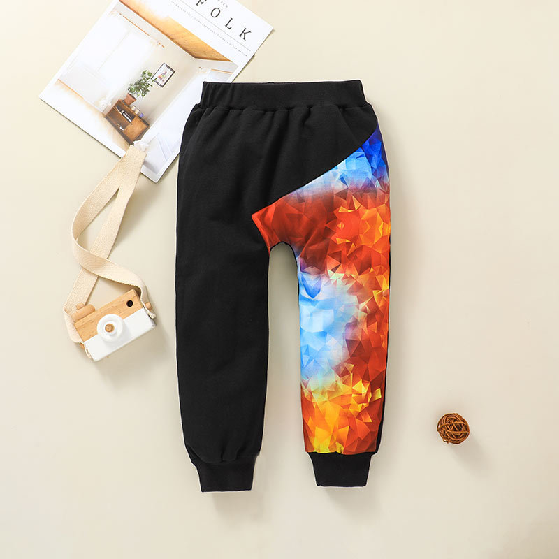 Casual Children English Letter Printing Round Neck Top Trousers Two-piece Wholesale Nihaojewelry display picture 7