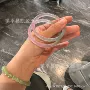 冰种直播渐变粉蓝色镯子