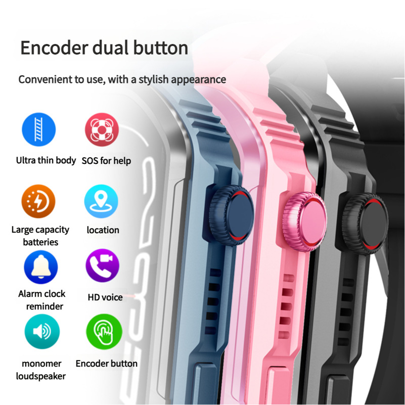 Multi sprache kinder positionierung smart watch kinder telefon uhr GPS magnetische saug HD anruf_voghion.com