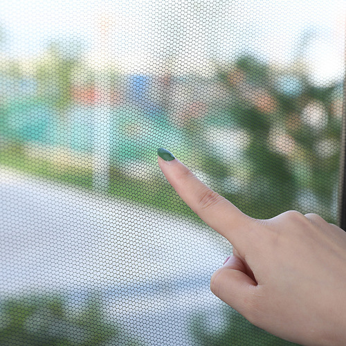 Summer self-adhesive anti-mosquito invisible screen net without punching removable encrypted window screen with Velcro anti-mosquito screen
