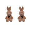 Demi-season cartoon rabbit, cute earrings for elementary school students, silver needle, 2021 collection, Korean style, silver 925 sample