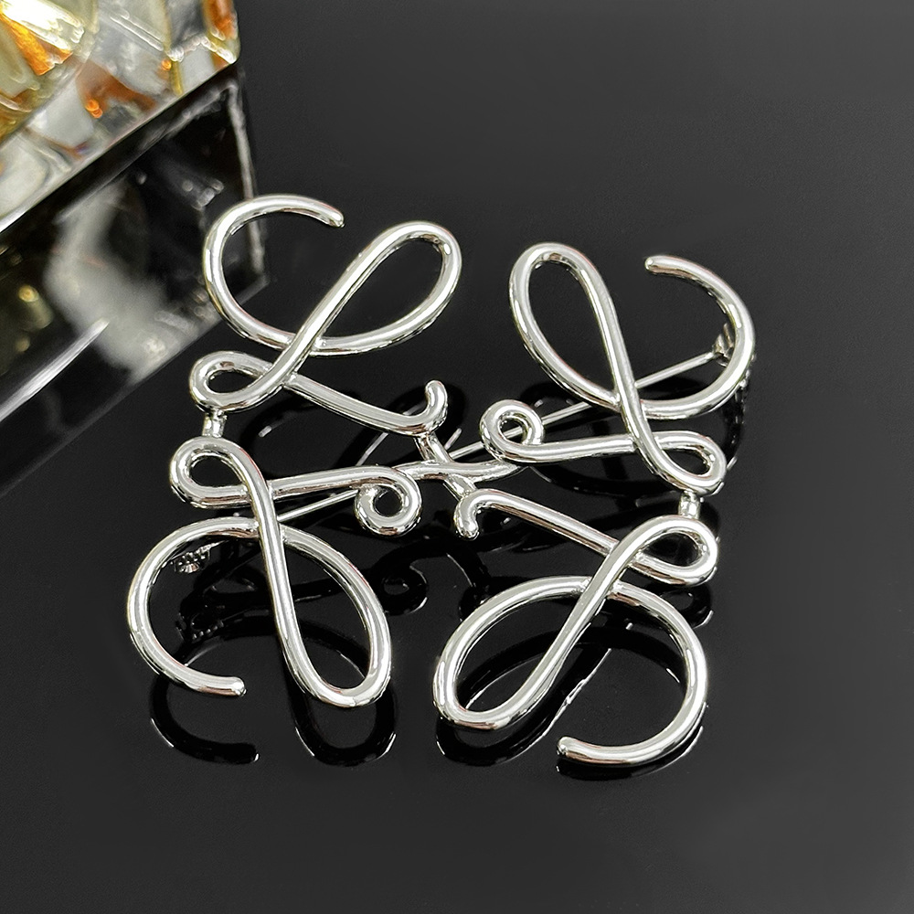 중공 브로치(화이트 골드)