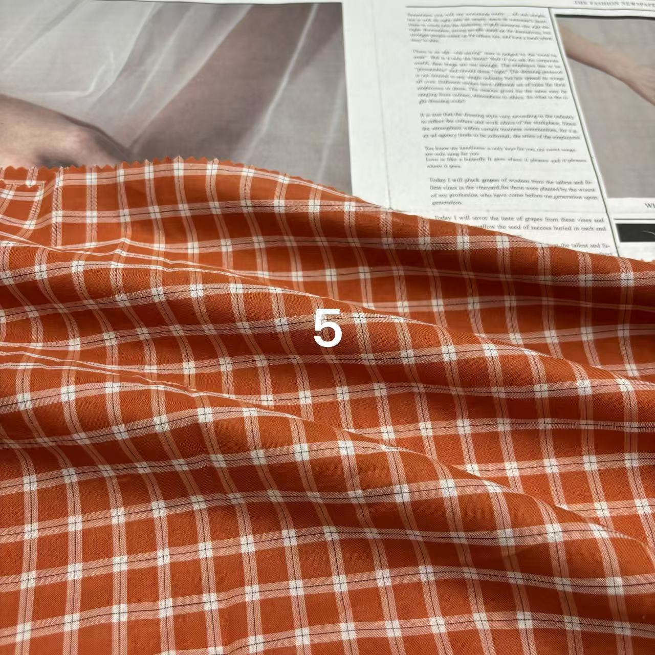 全棉色织小格子男装女装衬衫外套童装睡衣连衣裙桌布蝴蝶结帽子格