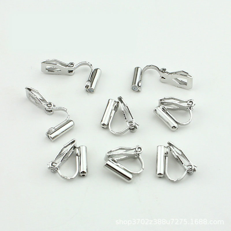 Triangle Ear Clip Converter Earrings Silver Needle Conversion Triangle Clip Jewelry Accessories DIY Handmade Earless Ear Clip